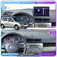 Штатна магнітола Lesko для Mazda 2 I (DY) 2003-2005 екран 10" 4/64Gb 4G Wi-Fi GPS Top 3шт, фото 4