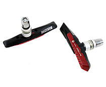 Гальмівні колодки V-Brake BARADINE MTB-959V червоно-чорні