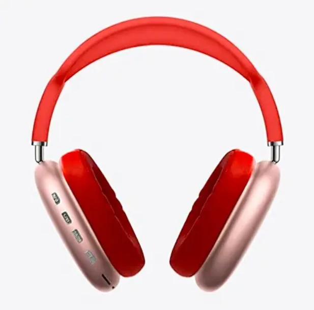 Бездротові повнорозмірні стерео Bluetooth навушники Macaron P9 Max червоний Лучшая цена