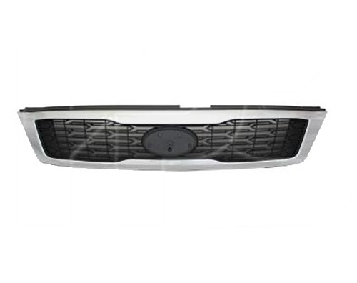 Решітка радіатора чорна +молдинг хром. 11- KIA CARNIVAL (Тайвань). 863504D000