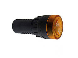 Індикатор звуковий світлодіодний AD16-22SM 220V жовтий
