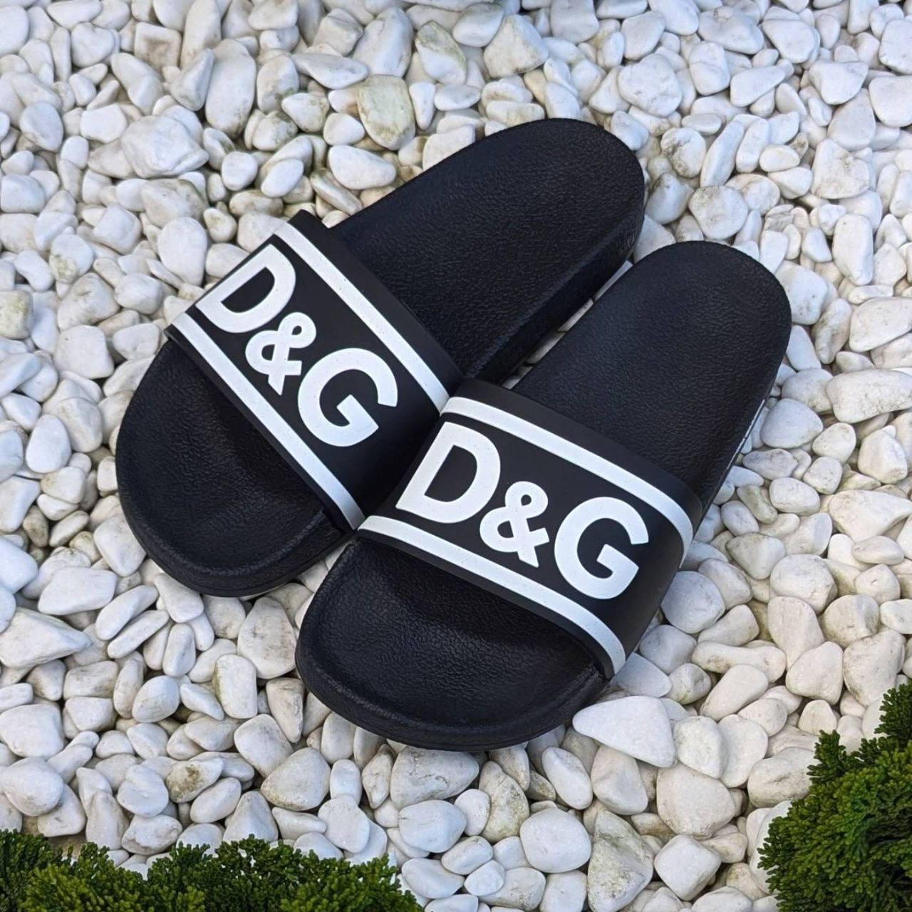 Чоловічі шльопанці Dolce&Gabbana CK6438 чорні 41, фото 1