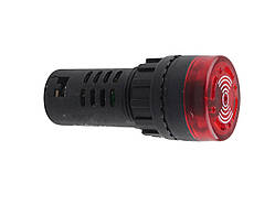 Індикатор звуковий світлодіодний AD16-22SM 220V червоний