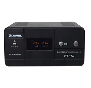 ДБЖ ARUNA UPS 500 12V з правильною синусоїдою та підключенням зовнішньої батареї