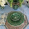 Тарілка для супу з кераміки в зеленому кольорі «Капуста» Bordallo, фото 9