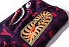 Толстовка Bape A Bathing Ape Shark Blue & Purple Half Camo Full Zip Mens Hoodie, фото 5