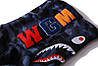 Толстовка Bape A Bathing Ape Shark Blue & Purple Half Camo Full Zip Mens Hoodie, фото 6