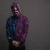 Толстовка Bape A Bathing Ape Shark Blue & Purple Half Camo Full Zip Mens Hoodie, фото 8