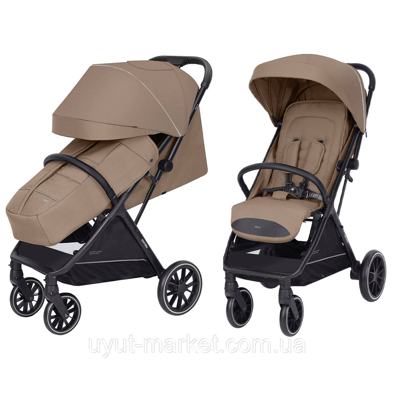 Коляска прогулянкова/дитячий візок Carrello Nero CRL-5514 з автоматичним складанням