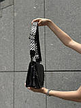 Жіноча класична сумка 9067 крос-боді чорна, фото 3