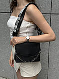 Жіноча класична сумка 9067 крос-боді чорна, фото 5