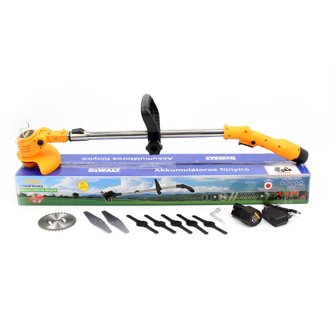 Аккумуляторный триммер DeWalt DCMST152N (24V, 3AH) АКБ триммер Деволт ...