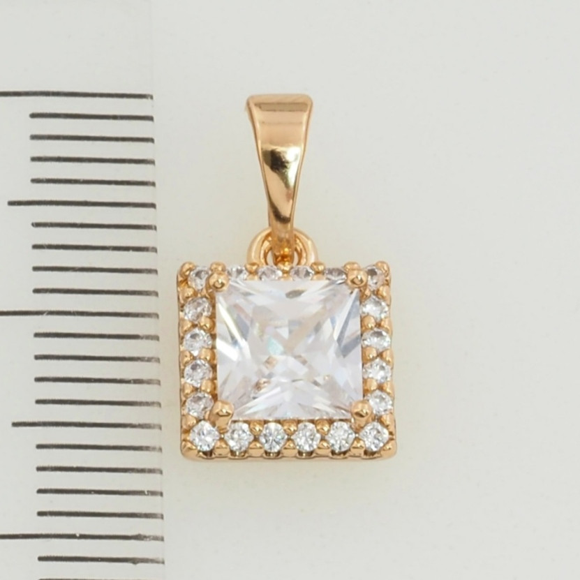 Кулон Xuping Jewelry довжина з вушком 1.6мм ширина 9мм медичне золото позолота 18К 5405