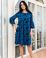 Сукня штапель рукав 3/4 з принтом Cocoon віскоза