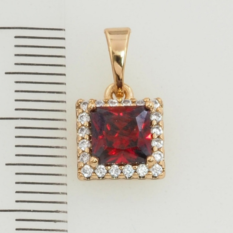 Кулон Xuping Jewelry довжина з вушком 1.6мм ширина 9мм медичне золото позолота 18К 5408