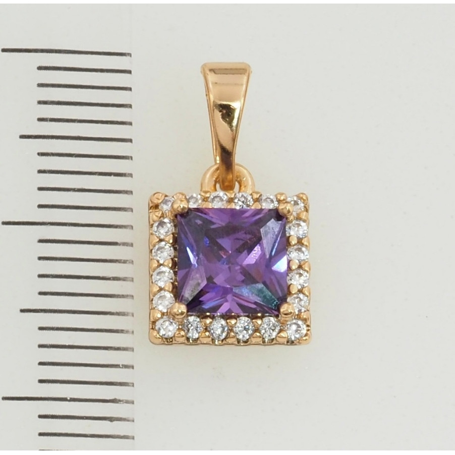 Кулон Xuping Jewelry довжина з вушком 1.6мм ширина 9мм медичне золото позолота 18К 5409