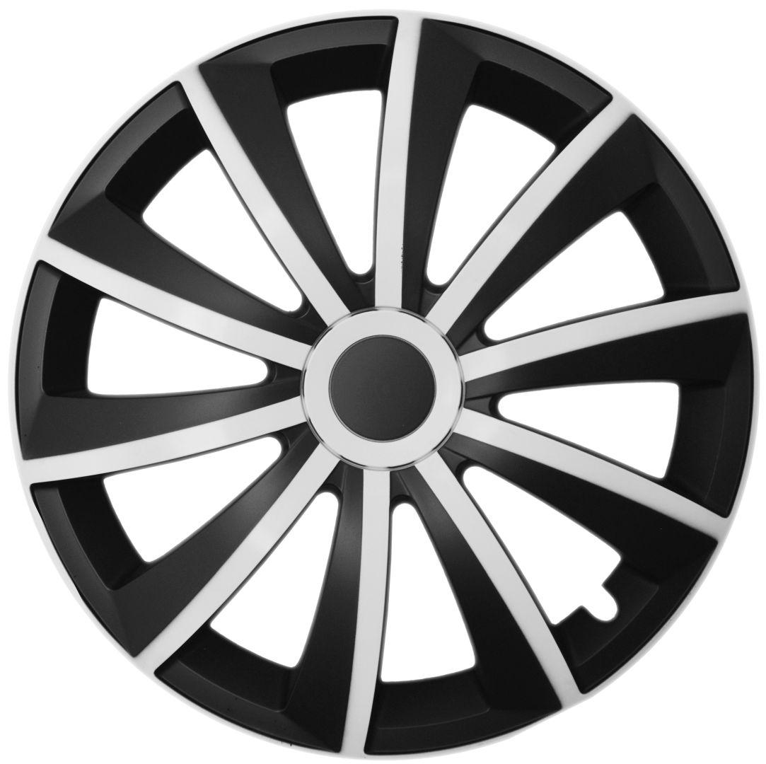 Ковпак диска колісний GRAL R14 чорно-білий (к-т 4шт.)