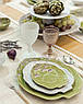 Тарілка підставна з майоліки зелена з рельєфною поверхнею «Артишок» Bordallo, фото 7