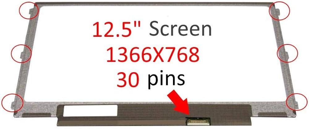 Матриця для ноутбука 12,5 Led Slim 1366x768 30pin edp роз'єм справа внизу вушка з боків B125XTN02.0 новий