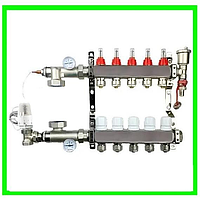 Колектор для теплої підлоги на 5 виходів в зборі (НІМЕЧЧИНА)