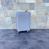 Валіза дорожня з поліпропілену S мала Bloom PP-SC-20 СІРА, фото 2