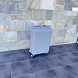 Валіза дорожня з поліпропілену S мала Bloom PP-SC-20 СІРА, фото 3