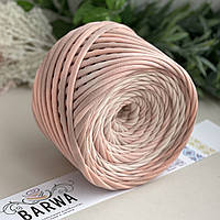 Пряжа трикотажна BARWA Персик-карамель