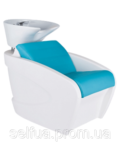 Перукарська мийка Vanity White з кріслом і сантехнікою