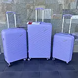 Валіза дорожня з поліпропілену L велика Bloom PP-SC-017 ФІОЛЕТОВА, фото 8