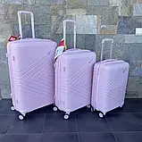 Валіза дорожня з поліпропілену S мала Bloom PP-SC-015 РОЖЕВА, фото 8