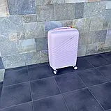 Валіза дорожня з поліпропілену S мала Bloom PP-SC-015 РОЖЕВА, фото 3