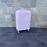 Валіза дорожня з поліпропілену S мала Bloom PP-SC-015 РОЖЕВА, фото 2