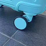 Валіза дорожня з поліпропілену S мала Bloom PP-SC-031 МЯТНА, фото 7