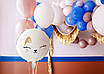 PartyDeco Круг Котик 45 см. Куля фольгована З Днем народження — В УП, фото 2