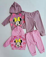Дитячий костюм двонитка MINNIE для дівчинки розмір 74-116 см, колір уточнюйте під час замовлення