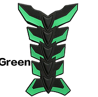 Наклейок на бак мотоцикла для захисту бензобака гума зелена