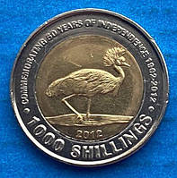 Монета Уганди 1000 шілінгов 2012 р