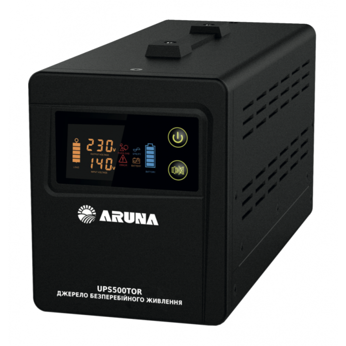 ДБЖ ARUNA UPS 500 TOR 12V з правильною синусоїдою та підключенням зовнішньої батареї