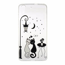 Оригінальний чохол панель накладка для Huawei ascend Y6 II з картинкою Олівець і метелики, фото 2