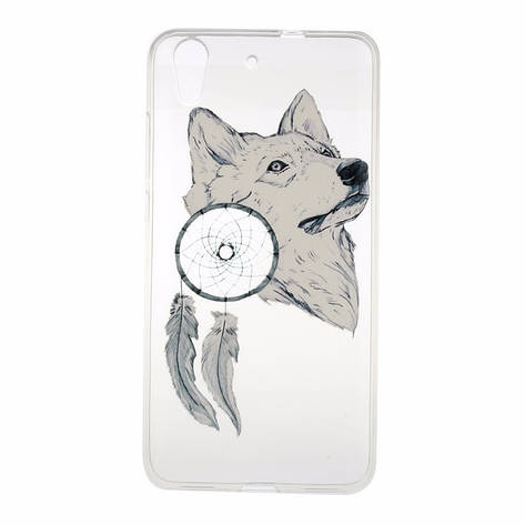 Оригінальний чохол панель накладка для Huawei ascend Y6 II з картинкою Вовк і ловець снів, фото 1
