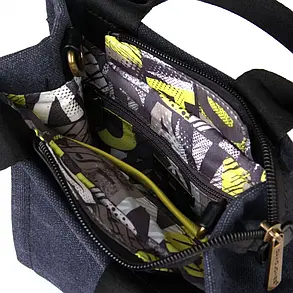 Сумка крос-боді текстильна DAVID JONES 7001 BLACK, фото 4