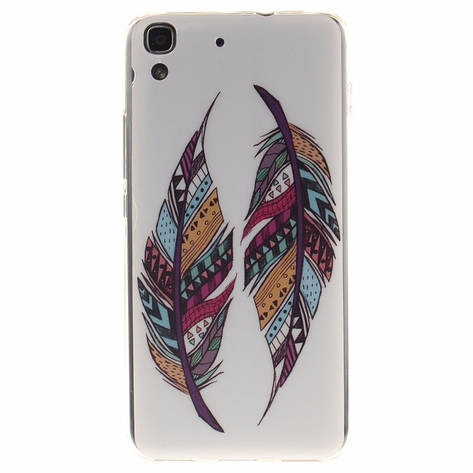 Чохол для Huawei ascend Y6 II з малюнком Два пера, фото 1