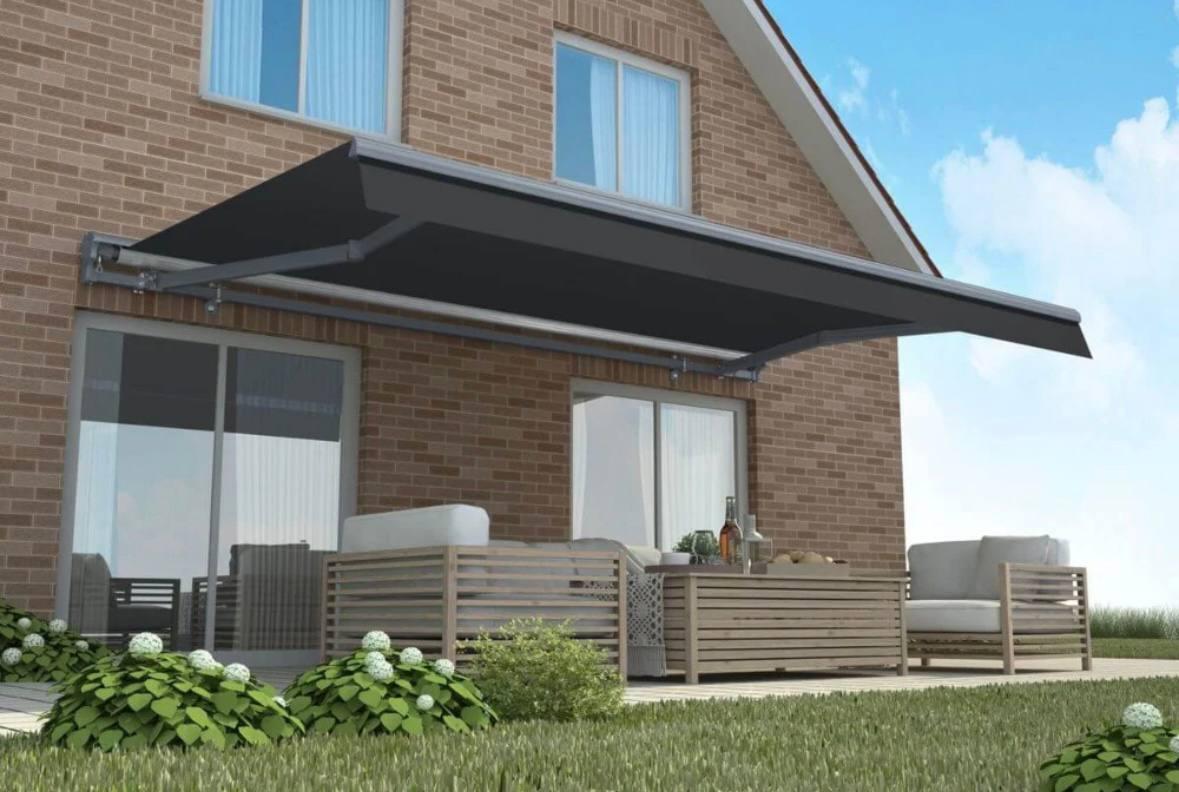 Автоматична маркіза для терас Premium Automatic сірий Gutroof