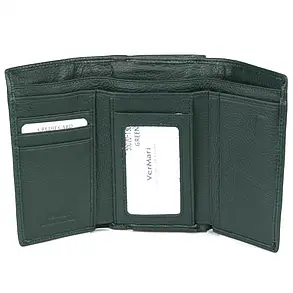Гаманець жіночий класичний шкіряний VERMARI 55020-1806 зелений, фото 2