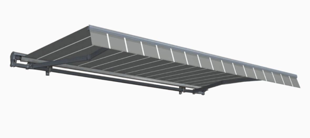 Автоматична маркіза для літніх майданчиків Grey/White Premium 400х300 см Automatic Gutroof