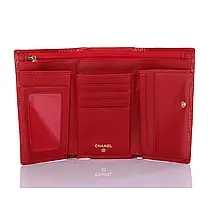 Гаманець жіночий червоний Chanel 9011 RED, фото 4
