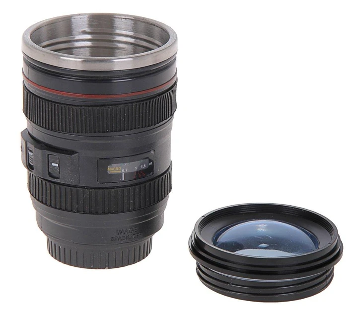 Термогорнятко у вигляді об'єктива Canon з лінзою EF24-105 D