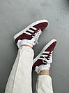 Кросівки чоловічі червоні Adidas Gazelle Burgundy (00192), фото 7