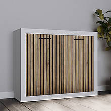 Комод у вітальню, спальню з ДСП KOM2D Сансет Gerbor Німфеа альба/Табліла