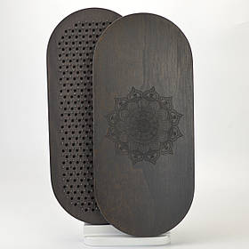 Динамічна анатомічна дошка садху для йоги з гравіруванням для новачків з кроком 1 см.,Дошка садху з рухливими цвяхами